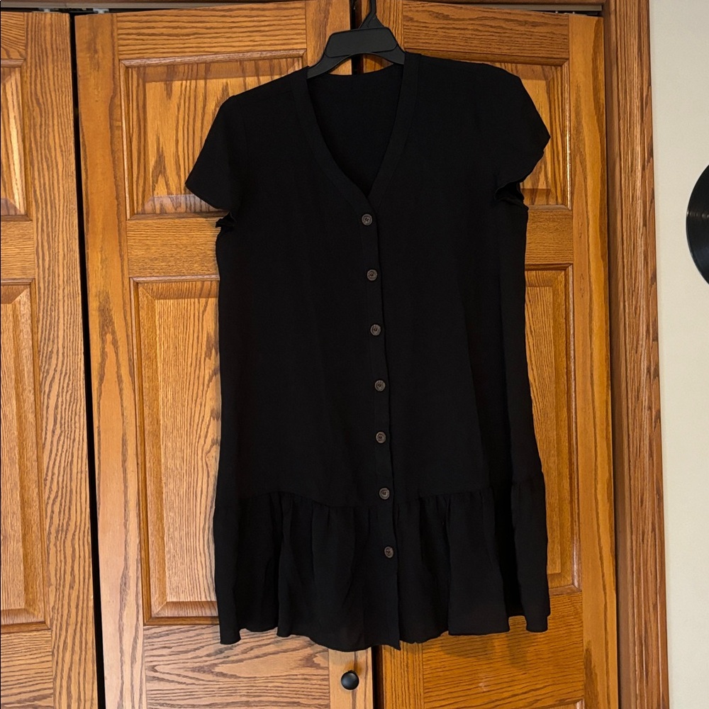 Amazon Black Button-Down Dress